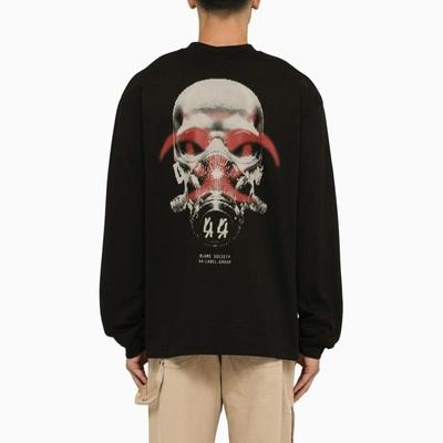 Shop 44 Label Group Black Cotton Fallout Sweatshirt Men
