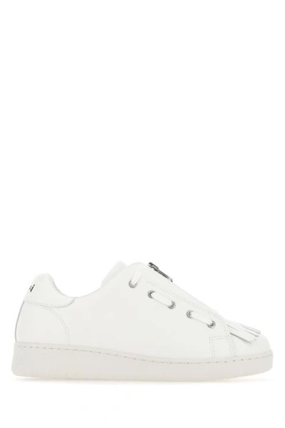 Shop Apc A.p.c. Unisex White Leather Julietta Sneakers