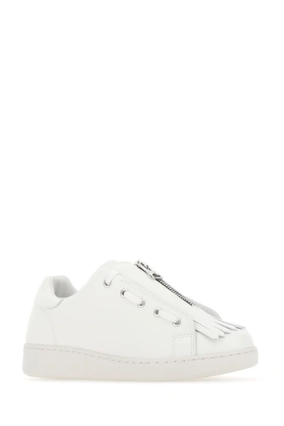 Shop Apc A.p.c. Unisex White Leather Julietta Sneakers