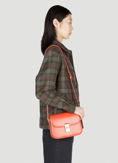 Shop Apc A.p.c. Women Grace Small Shoulder Bag In Red