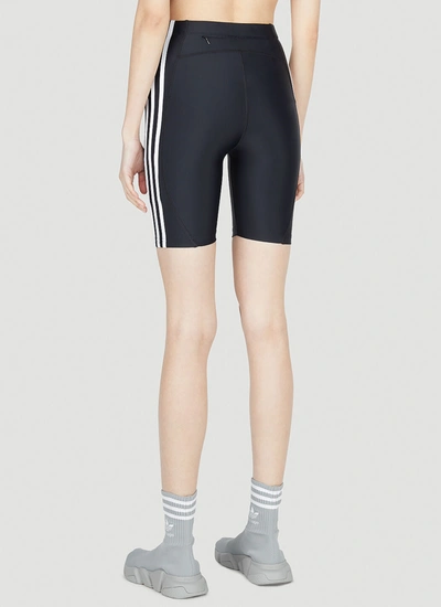 Shop Balenciaga Adidas X  Women Striped Cycling Shorts In Black