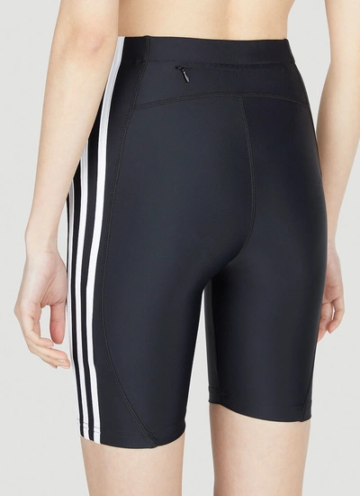 Shop Balenciaga Adidas X  Women Striped Cycling Shorts In Black