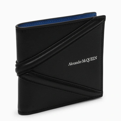 Shop Alexander Mcqueen Black Leather Wallet Men