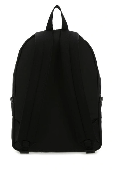 Shop Alexander Mcqueen Man Black Canvas Metropolitan Backpack