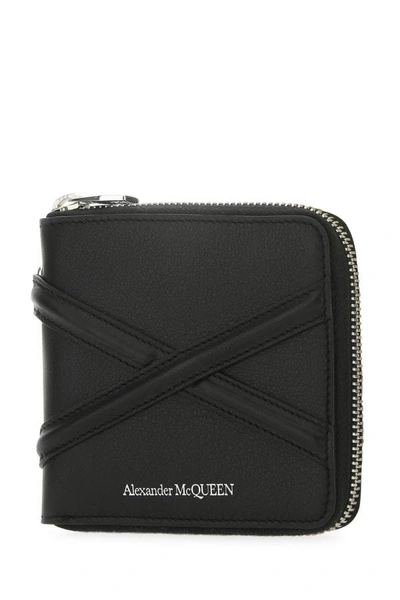 Shop Alexander Mcqueen Man Black Leather Wallet