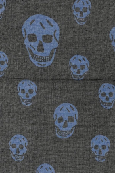 Alexander Mcqueen Men Printed Modal Blend Foulard In Multicolor