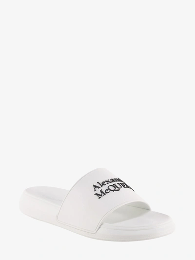 Shop Alexander Mcqueen Man Sandals Man White Sandals