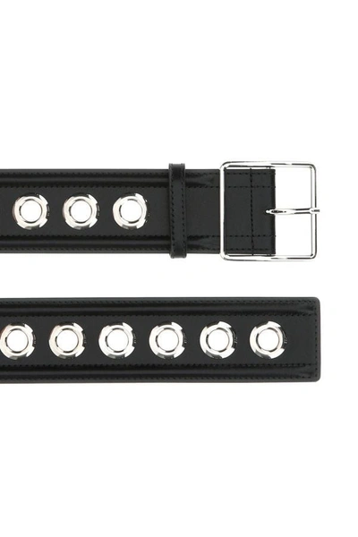 Alexander Mcqueen Versatile Adjustable Leather Belt In Black
