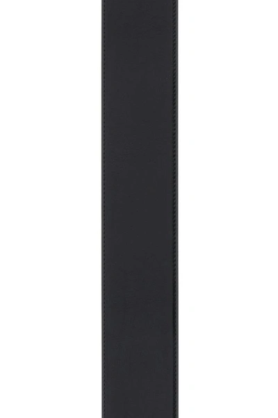 Alexander Mcqueen Adjustable Wide Band With Geometric Buckle In Black