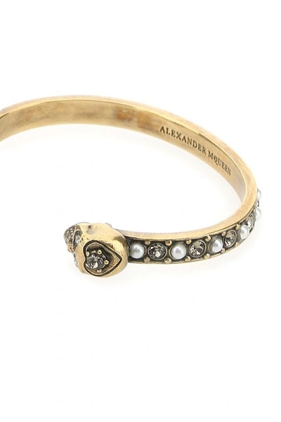 Shop Alexander Mcqueen Woman Gold Metal Bracelet