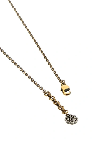 Shop Alexander Mcqueen Woman Gold Metal Necklace