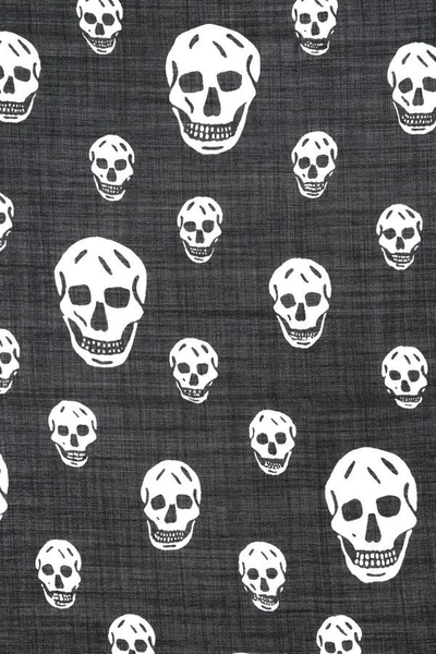 Alexander Mcqueen Alexander Mc Queen "skull Biker" Scarf In Black