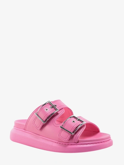 Shop Alexander Mcqueen Woman Sandals Woman Pink Sandals