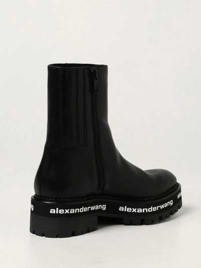 Shop Alexander Wang Women Black Sanford Leather Boots/booties