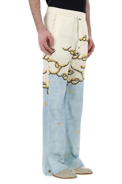 Shop Amiri Man Printed Flannel Sunscape Pyjama Pant In Multicolor