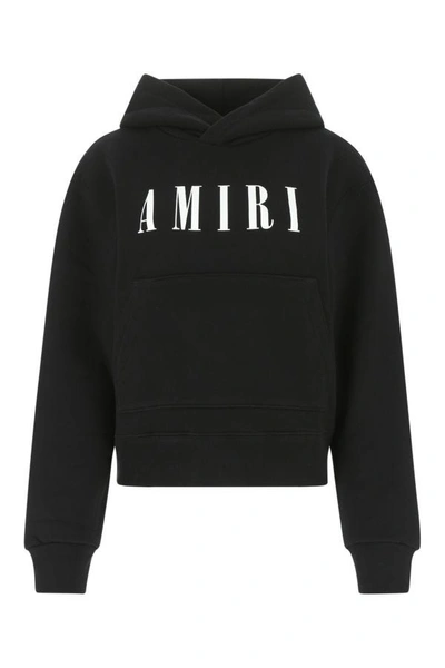 Shop Amiri Woman Black Cotton Oversize Sweatshirt