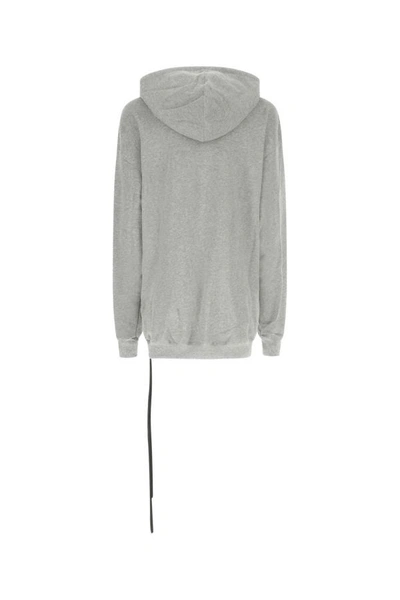 Shop Ann Demeulemeester Woman Grey Cotton Oversize Olivia Sweatshirt In Gray