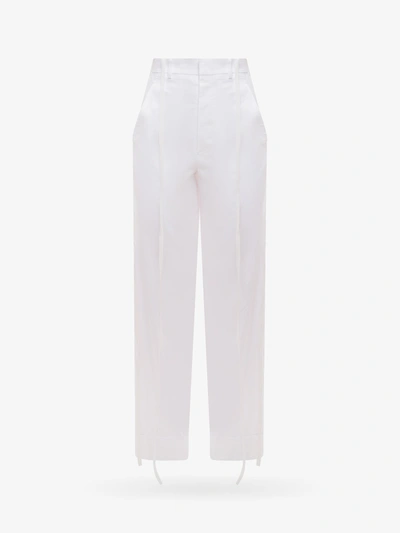 Shop Ann Demeulemeester Woman Trouser Woman White Pants