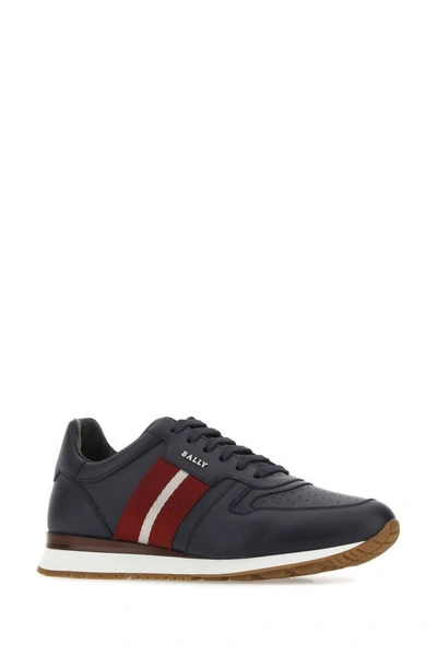 Bally Contemporary Low-top Sneakers With Perforated Design In Blue