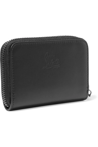 Shop Christian Louboutin Panettone Spiked Leather Wallet