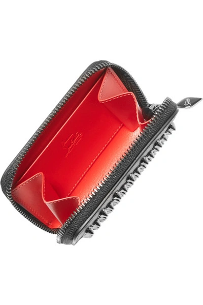 Shop Christian Louboutin Panettone Spiked Leather Wallet