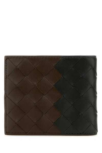 Shop Bottega Veneta Man Two-tone Leather Wallet In Multicolor
