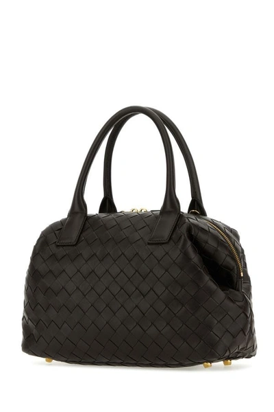 Shop Bottega Veneta Woman Dark Brown Nappa Leather Medium Handbag