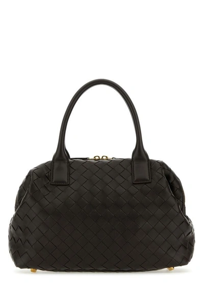 Shop Bottega Veneta Woman Dark Brown Nappa Leather Medium Handbag