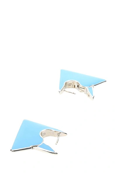 Bottega Veneta Light Blue Silver Essentials Earrings Lightblue  Donna Tu In Blue