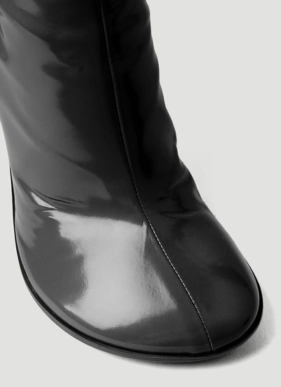 Shop Bottega Veneta Women Atomic Knee-high Boots In Black