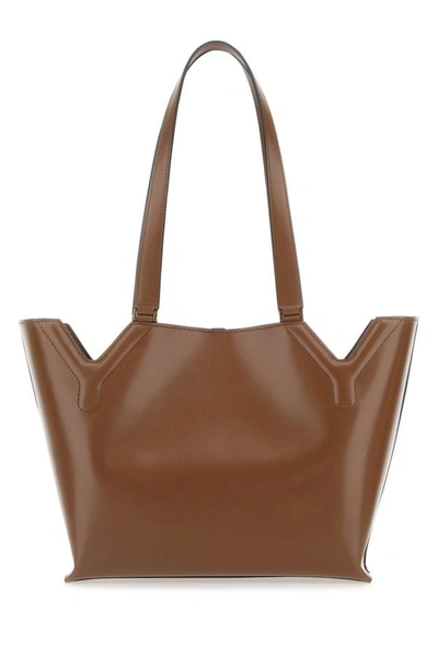 Shop Boyy Woman Brown Leather Yy West Shoulder Bag
