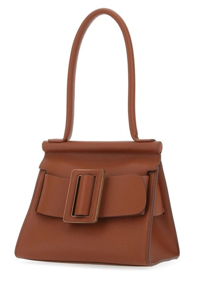 Shop Boyy Woman Caramel Leather Karl 24 Handbag In Brown