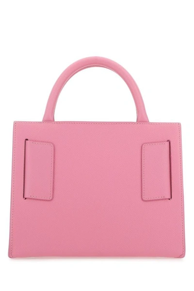 Shop Boyy Woman Pink Leather Bobby 23 Handbag