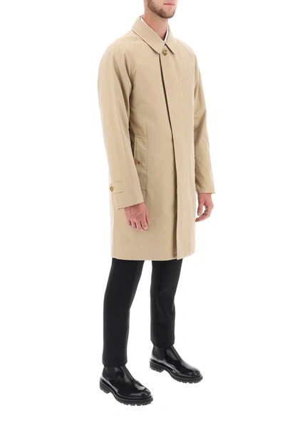 Shop Burberry 'camden' Trench Coat Men In Cream