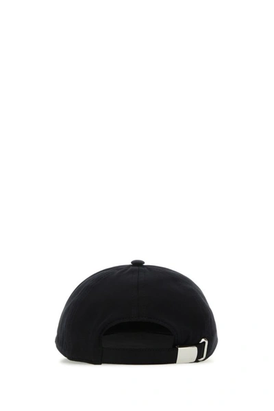 Shop Burberry Man Black Cotton Baseball Cap