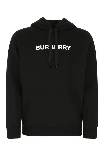 Burberry Black Cotton Sweatshirt In Black