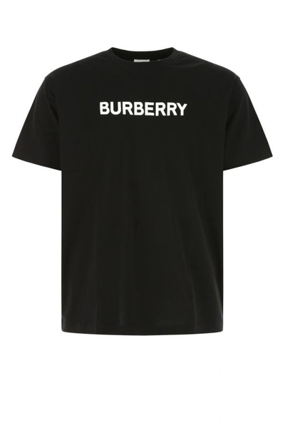 Shop Burberry Man T-shirt In Black