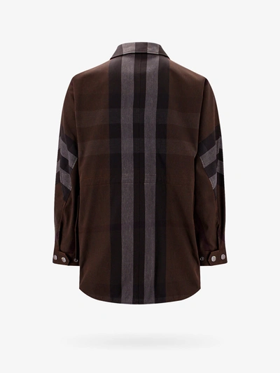 Shop Burberry Man Jacket Man Brown Jackets