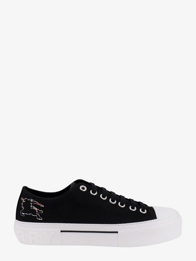 Shop Burberry Man Sneakers Man Black Sneakers