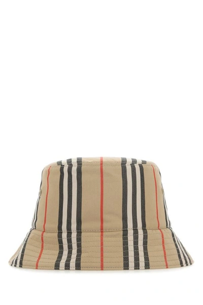 Shop Burberry Woman Embroidered Cotton Hat In Multicolor