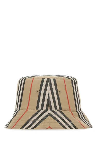 Shop Burberry Woman Embroidered Cotton Hat In Multicolor