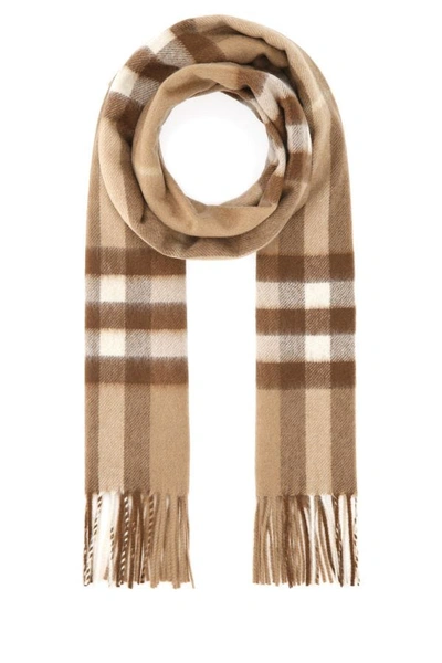 Shop Burberry Unisex Embroidered Cashmere Scarf In Multicolor