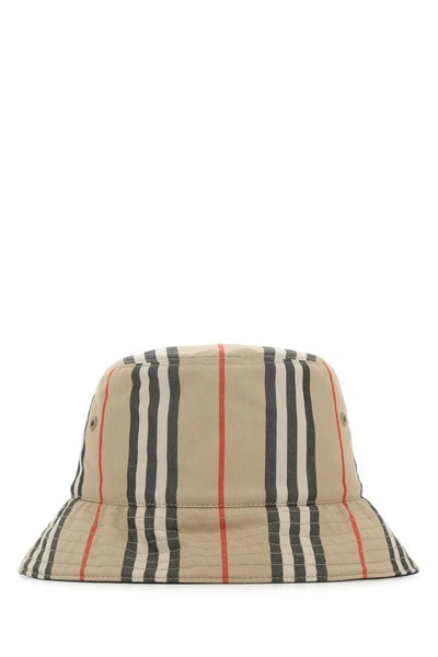 Shop Burberry Woman Embroidered Cotton Hat In Multicolor