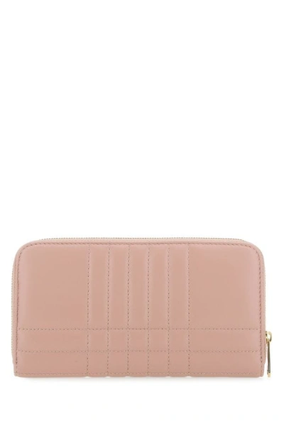 Shop Burberry Woman Pink Nappa Leather Lola Wallet