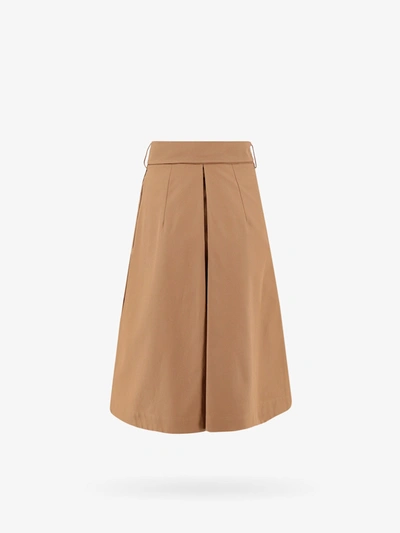 Shop Burberry Woman Skirt Woman Beige Skirts In Cream