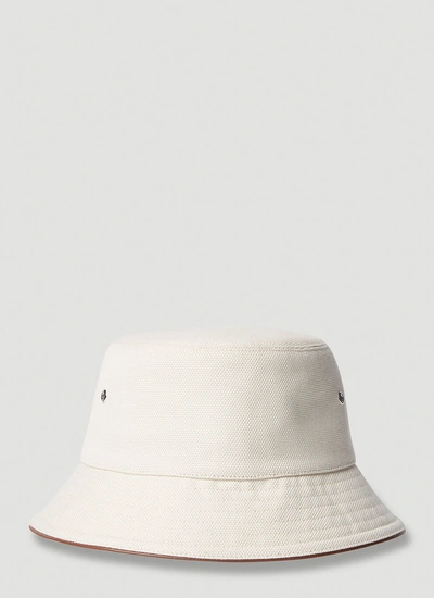 Shop Burberry Women Horseferry Bucket Hat In White