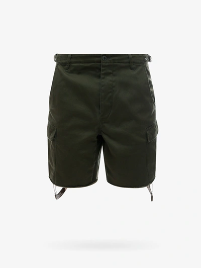 Shop Celine Man Shorts Man Green Shorts