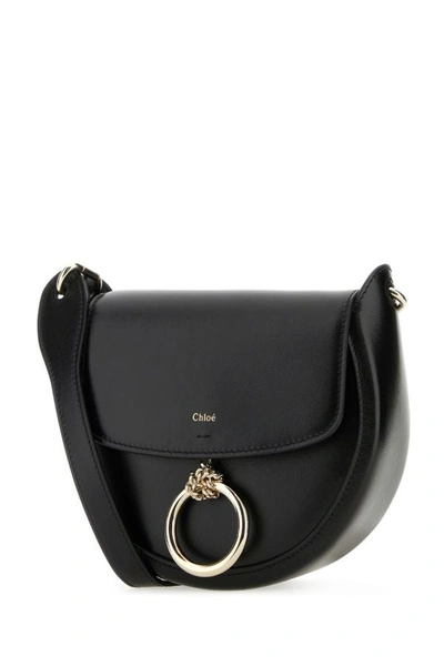 Shop Chloé Chloe Woman Black Leather Small Arlene Crossbody Bag