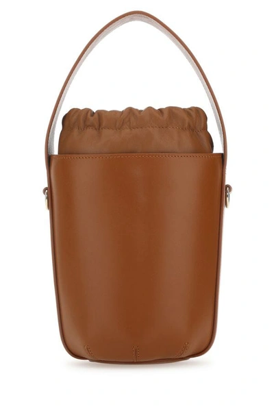 Shop Chloé Chloe Woman Caramel Leather Bucket Bag In Brown