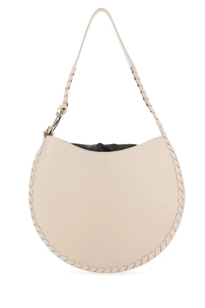 Shop Chloé Chloe Woman Ivory Leather Large Mate Shoulder Bag In White